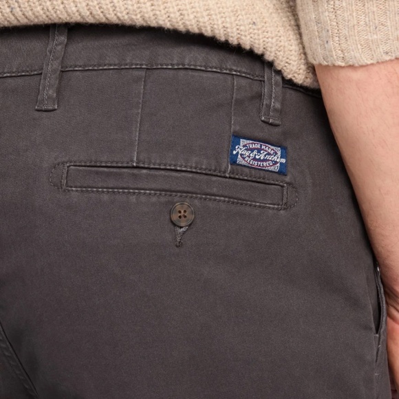 Mens Castleton Nashville Straight Fit Chino [Dark Grey, 36-30] - Picture 3 of 8